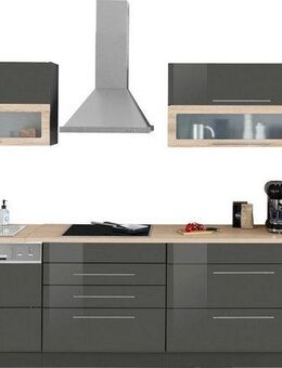 KOCHSTATION Küchenzeile KS-Wien, Breite 350 cm, wahlweise mit E-Geräten und Induktion