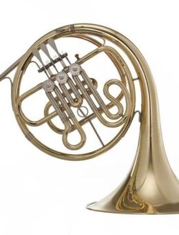 Hans Hoyer Goldmessing Bb - Waldhorn, Mod. 702 G-L, Neuware / OVP - Hagenburg