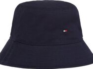 Tommy Hilfiger Fischerhut SMALL FLAG BUCKET HAT Logostickerei, Sonnenschutz