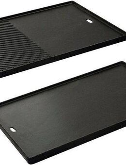 Enders® Grillplattenaufsatz SWITCH GRID™ Guss-Wendeplatte 1/2 Chicago (Next) 4, Gusseisen, passgenau für das SWITCH GRID™ im Chicago 4 und Chicago Next 4