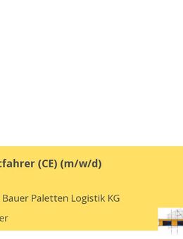 Berufskraftfahrer (CE) (m/w/d) - Trierweiler