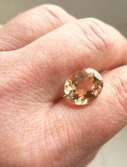 7, 99 ct - Lupenreiner- TOP - IMPERIAL CHAMPAGNER TOPAZ ; INKL: DEUTSCHES ZERTIFIKAT *** - Neubrandenburg