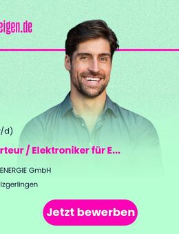 Solarteur / Elektroniker für Energie- und Gebäudetechnik Schwerpunkt Photovoltaik (m/w/d) - Holzgerlingen