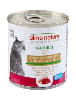 6 x 280 g Almo Nature HFC Natural zum Sonderpreis! - Thunfisch mit Huhn