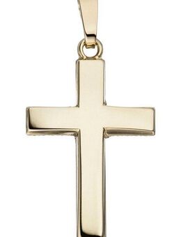 JOBO Kreuzanhänger Anhänger Kreuz, 585 Gold