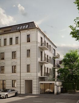 Exklusive 7-ZKB-Maisonette-Dachgeschosswohnung mit Aufdachterrasse im revitalisierten Altbau aus der Jahrhundertwende - München