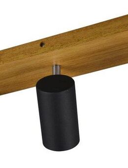 TRIO Leuchten Deckenstrahler Marley, ohne Leuchtmittel, mit Holz Baldachin, Strahler dreh- und schwenkbar