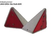 2erSET Dreiecksrückstrahler HELLA 01346 beige Wohnwagen gebr. (Tiefe beachten) ca B18 (hinten 20) x H15 x T9 - Schotten Zentrum