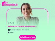 Referent:in Technik und Normung (m/w/d) - Berlin