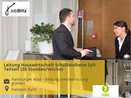 Leitung Hauswirtschaft Schullandheim Sylt Teilzeit (30 Stunden/Woche) - Kampen (Sylt)