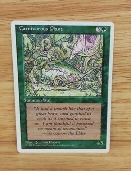 Magic The Gathering-Sammelkarte-Carnivorous Plant - Nörvenich