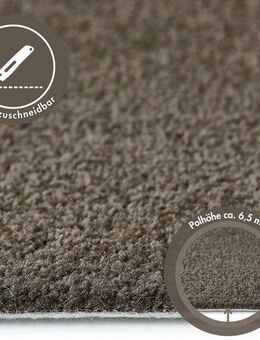 Andiamo Teppichboden Ines, Kräuselvelours, Made in Netherlands, rechteckig, Höhe: 8,5 mm, Uni Farben, Breite 400 cm, strapazierfähig & pflegeleicht