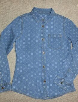 Bluse Mädchen/ Denim Look/ 140/ NEUwertig - Duisburg