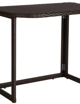 MERXX Gartentisch Rattan, 50x90 cm
