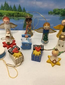 Erzgebirge ältere 11 Aufhänger Christbaumschmuck Weihnachtsschmuck Baumschmuck - Meerbusch