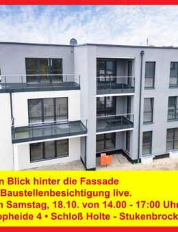 Ein Blick hinter die Fassade - Baustellenbesichtigung live. Samstag, 18.10. von 14.00 - 17:00 Uhr - Schloß Holte-Stukenbrock