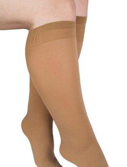 Janastyle Feinkniestrümpfe BIG Feinkniestrümpfe mit extrabreitem Bund (3-Paar) für einen Wadenumfang bis zu 56 cm, für starke Waden