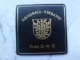 7 Leder Untersetzer Handball-Verband Kreis O-H-G Bierdeckel Coaster Vintage zus. 3,- in 24944