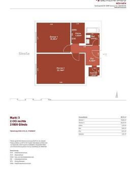 Vor den Toren Hamburgs! Sanierte 2 Zimmerwohnung! - Glinde