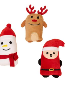 TIAKI Weihnachtliches Spielkissen-Set - 3er Pack
