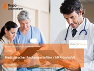 Medizinischer Fachangestellter / MFA (m/w/d) - Augsburg