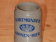 Dortmunder Kronen Bier Bierkrug Steingut Steinzeug Keramik 0,4 l sehr alt aber neuwertig - Borken