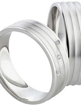 Silberringe mit 3 Zirkonias als Zeichen der Verbundenheit SR032-SR033 - Aholming