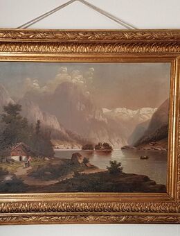 Ölgemälde Antik Hintersee Reiteralpe Königssee Bad Reichenhall Alpen Impressionismus - Nürnberg