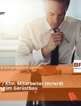 Abrechner / Kfm. Mitarbeiter (m/w/d) Abrechnung im Gerüstbau - Hamburg
