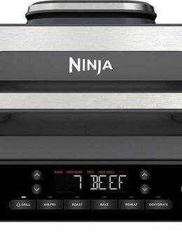 NINJA Tischgrill DG551EU, 1760 W, 6-in-1 MAX Grill und Heißluftfritteuse