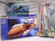 3x Modellbausatz auch Sammlerrarität Revell ,Tamiya Rakete Space Shuttle Heinkel Miltärflugzeug - Hennef (Sieg) Zentrum
