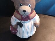 Teddybär Deko Keramik ca. 22cm hoch ca. 11cm breit ca. 12cm lang Bär - Essen