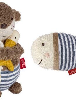 Fehn Badespielzeug Otter Theo, Badeset Otter (2-tlg), Set