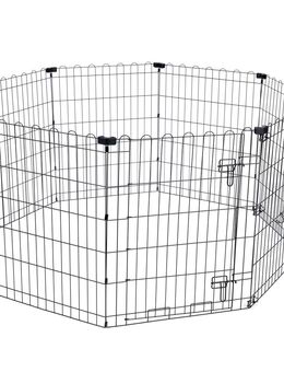 TIAKI Welpenfreilauf aus Metall - Größe M: 8 Paneele à B 61 x H 76 cm