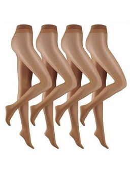 Camano Feinstrumpfhose Strumpfhose 4er Vorteilspack 20 DEN Bequeme und Reißfeste