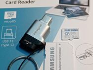 OTG USB 3.0 Typ C, Speicherkartenleser integral, MicroSD Laufwerk, Samsung EVOPlus MicroSDXC 128GB mit einer Datenübertragung von bis zu 130MB/s, inklusive SD-Adapter - Fürth