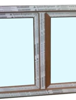 Kunststofffenster Fenster, 120x90cm bxh 2-flg Eiche Gold neu - Essen