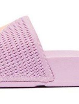 Fitflop IQUSHION ARROW KNIT SLIDES Pantolette, Keilabsatz, Sommerschuh, Schlappen mit Logo auf der Bandage