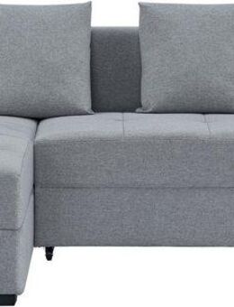 INOSIGN Ecksofa KILLAM, 217 cm, L-Form, mit Schlaffunktion u. Bettkasten, Recamiere rechts / links montierbar, in Cord und Webstoff