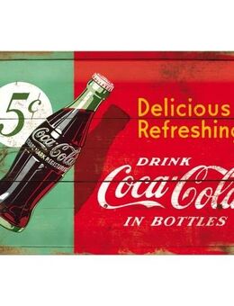Tolles Coca Cola Blechschild Delicious Refreshing 20x30 cm - Berlin