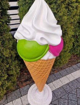 Eistüte klein mit Ständer - Werbeständer für Cafe Eisdielen kostenlose Anlieferung - Eisleben (Lutherstadt)