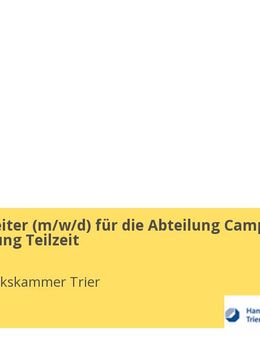 Sachbearbeiter (m/w/d) für die Abteilung Campus Weiterbildung Teilzeit - Trier