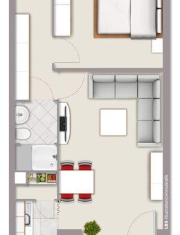 Vermietete 2-Zimmer-Wohnung mit Balkon/Loggia und Aufzug in zentraler Lage - Saarbrücken