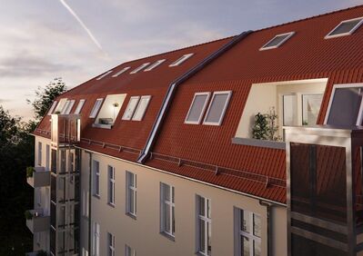 +Erstbezug+: Sonniges 2-Zimmer-Penthouse - hochwertig ausgestattet - Loggia - Wannenbad