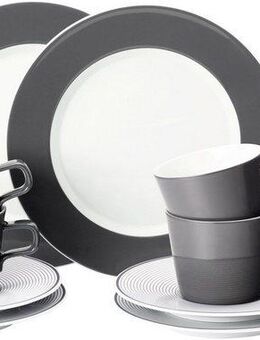 Seltmann Weiden Kaffeeservice Geschirr-Set, Service No Limits Moments (18-tlg), 6 Personen, Porzellan, Tassen, Teller, Untertassen, Made in Germany, 18 Teile, für 6 Personen