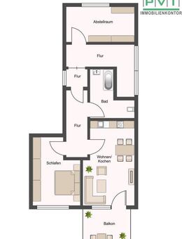 Gemütliche 2 Zimmerwohnung mit Balkon in toller Lage und energetisch top saniert - Schwarzenberg (Erzgebirge)