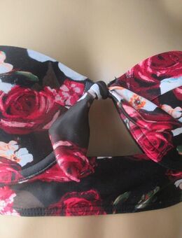 NEU * Sexy * Rosen * Romantik * Cut out * Bustier * Bandeau * Push- Up * Bikini "PAPER DOLLS" Gr. 36- 38/ S * schwarz * pink * weiß * - Riedlingen