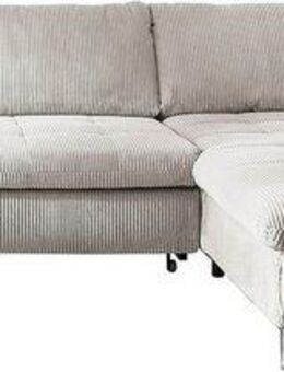 Die PlanBar Ecksofa MP-IN14007 L-Form, wahlweise mit Bettfunktion und verstellbaren Kopfstützen, in Cord