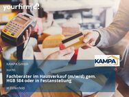 Fachberater im Hausverkauf (m/w/d) gem. HGB §84 oder in Festanstellung - Estenfeld