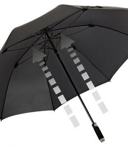 EuroSCHIRM® Partnerschirm birdiepal® Automatic, schwarz, Regenschirm für Zwei, mit extra großem Dach, Automatik